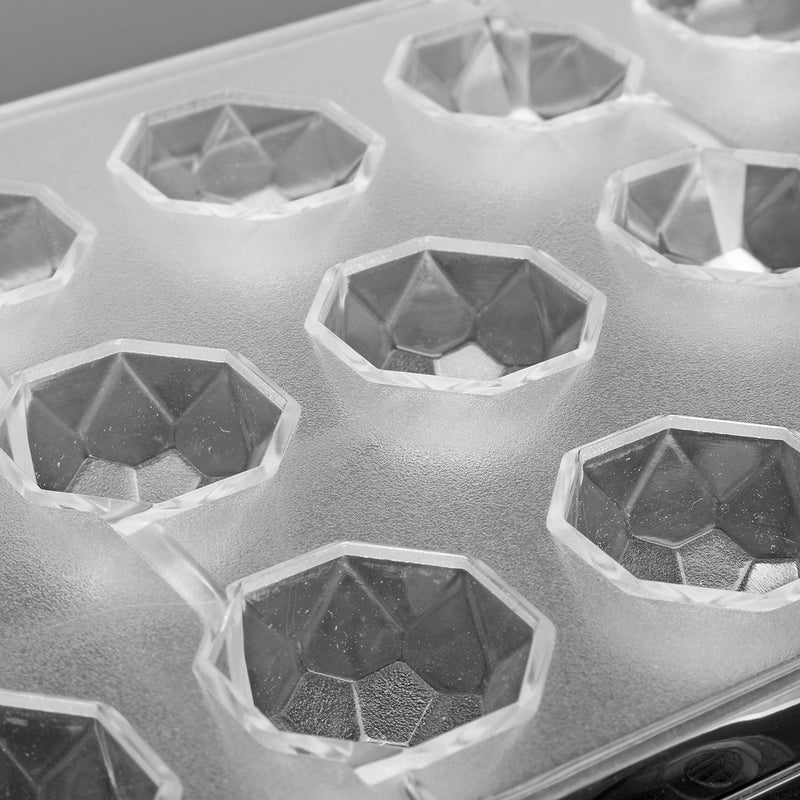 HAPYLY 21 Grid Chocolate Candy Mold PC Polycarbonate Chocolate Making Mould (Diamond) - Image 4